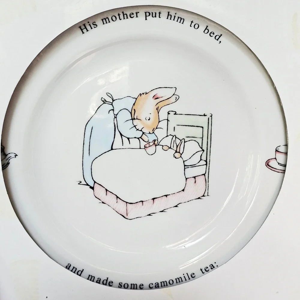 Wedgwood Peter‎ Rabbit 3 Piece Nursery Set Bone China Beatrix Potter Gift Baby